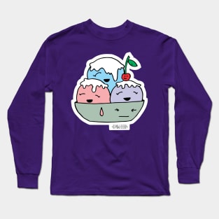 Cute Kawaii Otaku Japan Sweet candy little Ice cream smile with cherry T-Shirt Long Sleeve T-Shirt